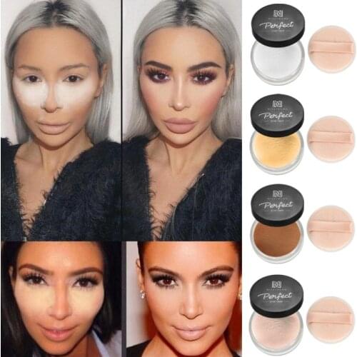 Loose Powder Waterproof Long Lasting Face Makeup Highlighter Oil ControlMineral Smooth Translucent Setting Powder