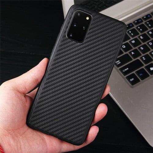 NewCarbon Case For Samsung Galaxy S20 S10 S9 S8 Plus Note 8 9 10 20 Ultra A50 A70 A21 S A20E A51 A71 A32 S20FE 5G Silicone Cover