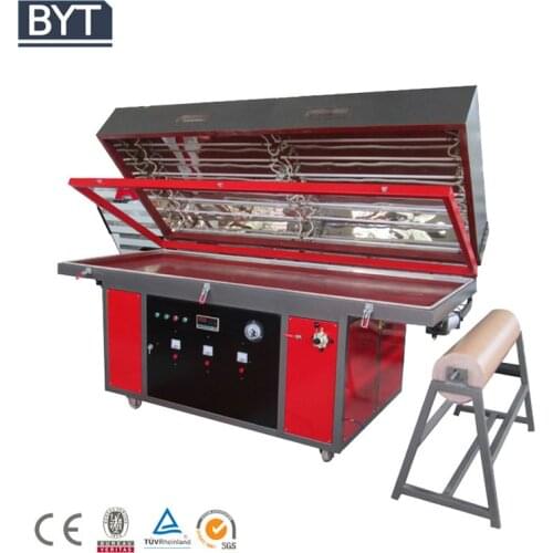PVC foil vacuum membrane press machine for making PVC wood door cabinet and other wood furniture