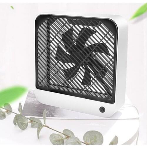 Air Cooler Fan 2 Speed Strong Wind Portable Fan Cooler Air USB Powered Low Noise Air Conditioner Fan For Home Office Desk