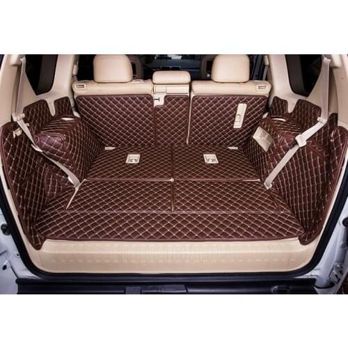 High quality car trunk cargo mats & Back door mat for Toyota Land Cruiser Prado 150 7 seats -2010 durable boot carpets