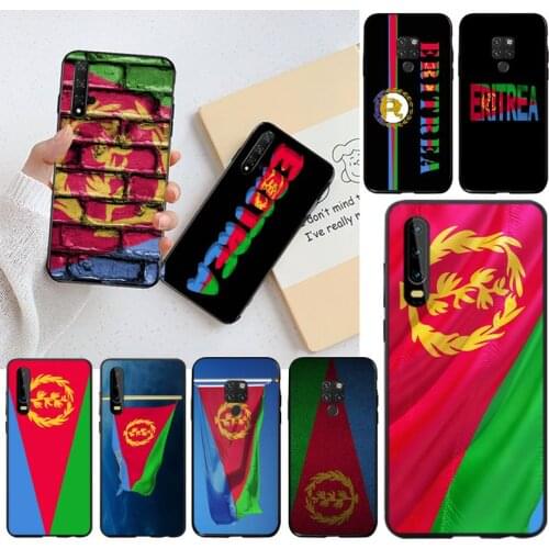 YJZFDYRM Eritrea National Flag Soft Phone Cover for Huawei P40 P30 P20 lite Pro Mate 30 20 Pro P Smart 2019 prime