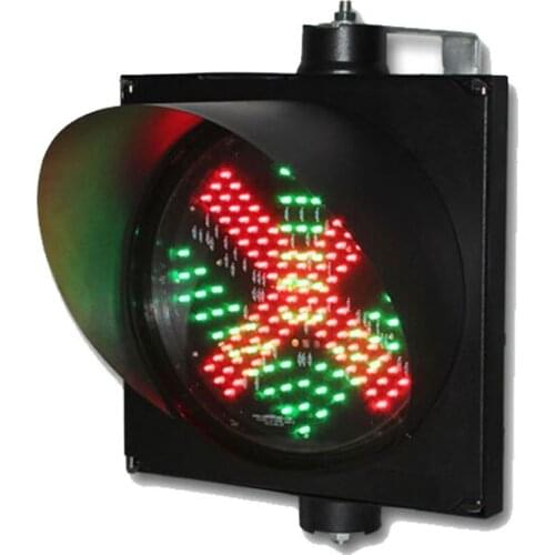 Factory 300mm LED Toll station red cross green arrow led traffic signals lights