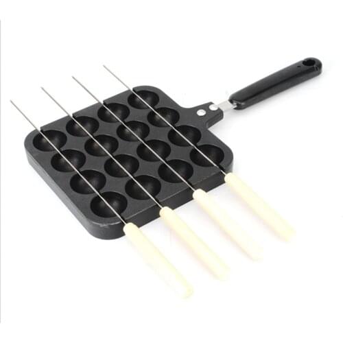 16 Holes Aluminum Takoyaki Maker Grill Pan Octopus Ball Plate Home Cooking Baking Forms Mold Tray Baking Kitchen Tools