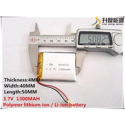 2pcs [SD] 3.7V,1300mAH,[404050] Polymer lithium ion / Li-ion battery for TOY,POWER BANK,GPS,mp3,mp4,cell phone,speaker