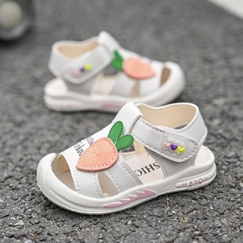 2021 New Baby Girls Sandals 1-3 Years Soft Soled Toddler Shoes Summer Little Girl Princess Baby Newborn First Walkers