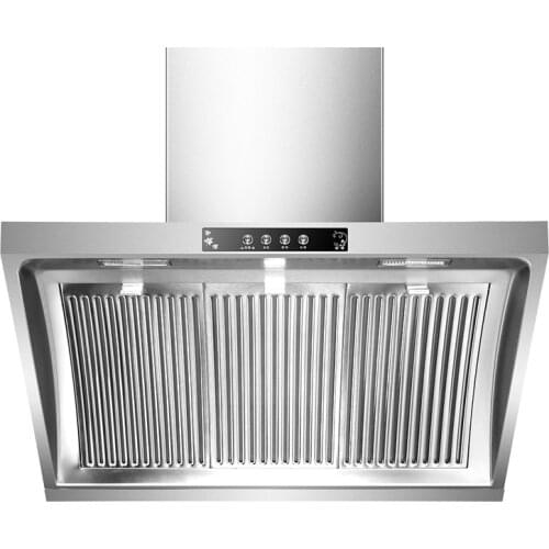 Household Exhaust Hood 304 Stainless Steel Range Hood Household Kitchen Extractor Hood 900mm Side Suction