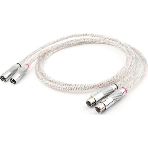 Valhalla Series RCA male TO XLR female Audio Cable With carbon fiber hifi audio Cable 1M