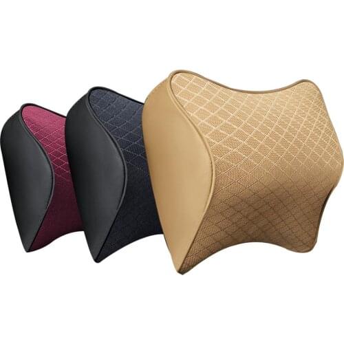 Car Headrest Pillow 3D Memory Foam Neck Rest Pillow Seat Back Lumbar Vehicle Cushion Auto Interior Accessory