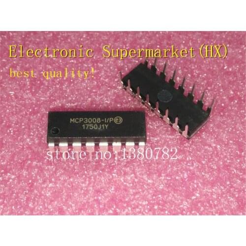 Free Shipping 50pcs/lots MCP3008-I/P MCP3008 DIP16 IC In stock