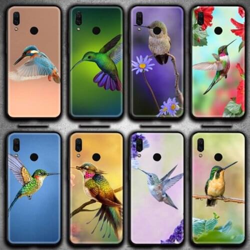 Cute Hummingbird Bird Phone Case for Huawei Y6P Y8S Y8P Y5II Y5 Y6 2019 P Smart Prime Pro
