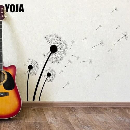 YOJA 46.5×55CM Dandelion Home Wall Stickers Cartoon Childrens Bedroom Decoration Accessories 8WS0077