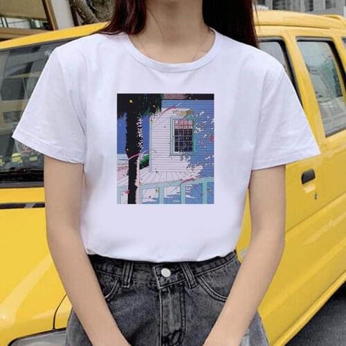 Great Wave and Sunrise Women Tshirt Funny T Shirt Women Printed Camiseta Mujer Short Sleeve Tshirt Lady Yong Girl Top Tee