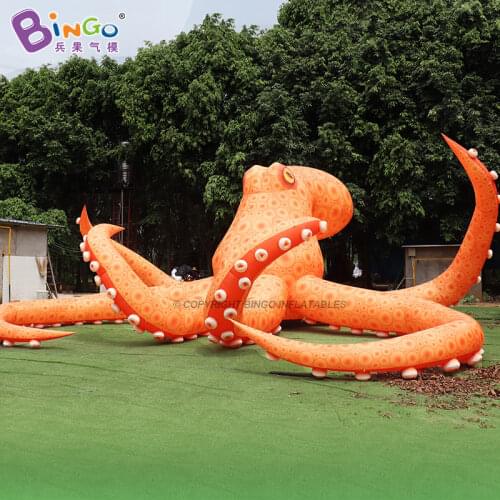 Customized 11.2x10.7x5.3 Meters Giant Inflatable Octopus Balloons / Inflated Squid Model For Mall Decoration Toys - BG-O0277