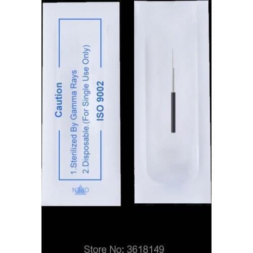 200pcs 0.25mm Tattoo Needle 1RL Microblading Needles 1RL Lamina Tebori for Fog Eyebrow Permanent Makeup for Manual Pen