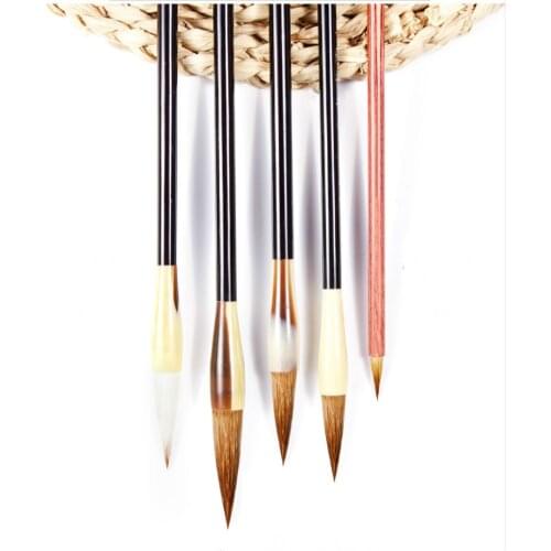 Beginner Brush Pens Set Caligrafia Children Multiple Hair Calligraphy Brush Pen Chinese Painting Weasel Hair Brushes Tinta China