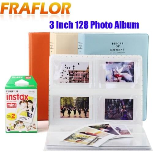 128 Pockets Mini Photo Album Fotoalbum Scrapbook for Fujifilm Instax Mini 9 8 Film 3 Inch Photo PU Fotos Scrapbooking Foto Album