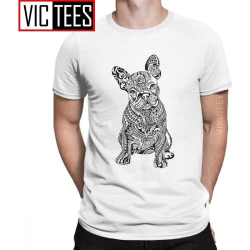 Mens Polynesian French Bulldog Dog Customized With Own Logo T Shirt Cotton Clothes Happy New Year Cool O Neck Oversized Tshirt