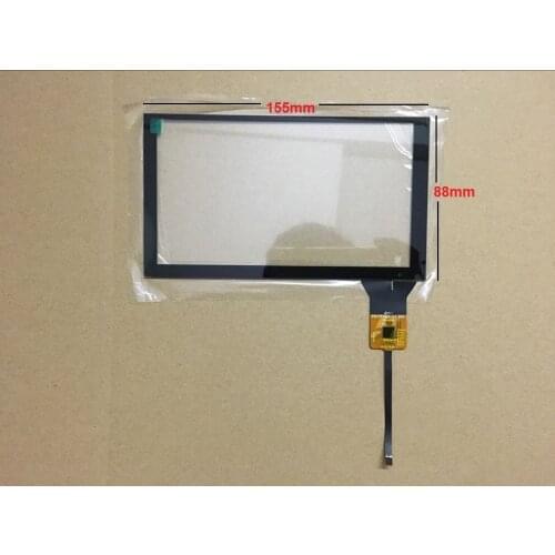 New 6.2 inch capacitive touch screen 155*88 MM 6 pin IC:GT911 YH-CTP801-7.0 FPC for car dvd gps