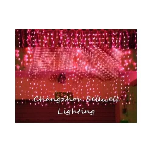 GREAT!Wedding celebration product backdrop decoration 3*3m red LED lamp H183