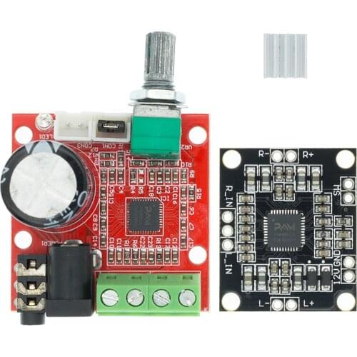 1pcs PAM8610 2x15W amplifier board digital two-channel stereo power amplifier board miniature