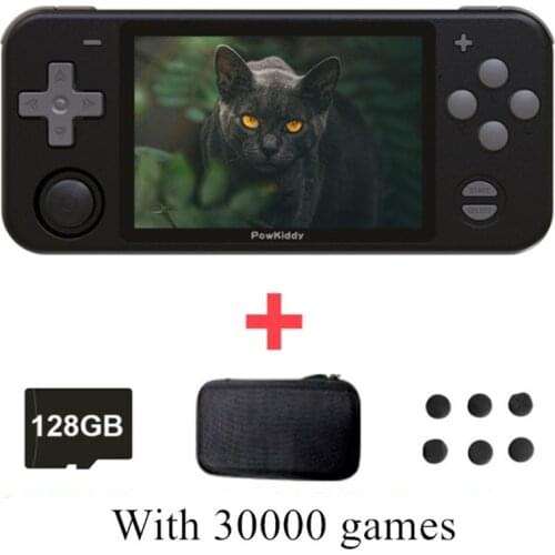 POWKIDDY RGB10 RK3326 Retro Game Console 128G IPS 3.5 inch Handheld game Player 64bit Open Source PS N64 Video Gaming Consoles