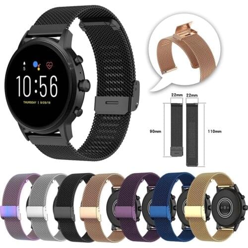 18 20 22mm Sport Milanese Wrist Strap For Garmin Forerunner 245 265 Smart Watch Band For Vivoactive 3 4 4S Wristband Accessories