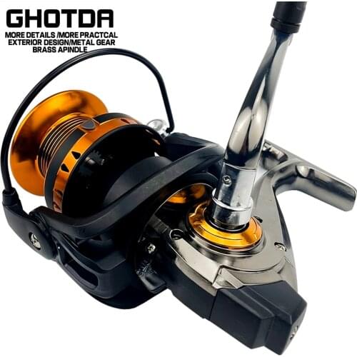Surfcast Reel 4000-8000 13BB 5.2:1 Gear Ratio Fishing Reel Saltwater Beach Spinning Fishing Reel