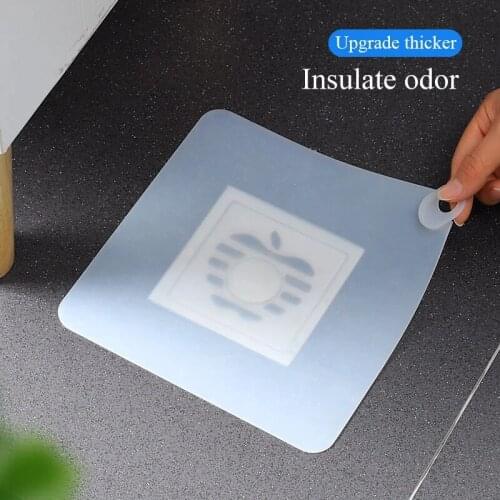 Silicone Floor Drain Deodorant Pad Toilet Floor Drain Pad Bathroom Anti Odor Sewer Deodorant Floor Drain Cover Water Stopper New