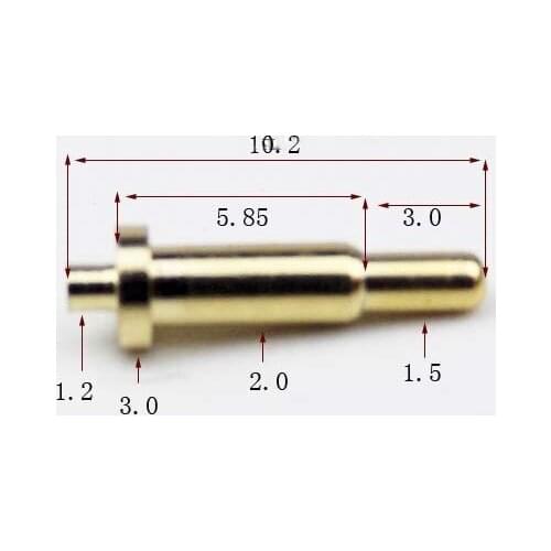 Tangda Mobile phone thimble probe Pogo pin Current needle Spring needle probe brass , Gold plated thimble 01