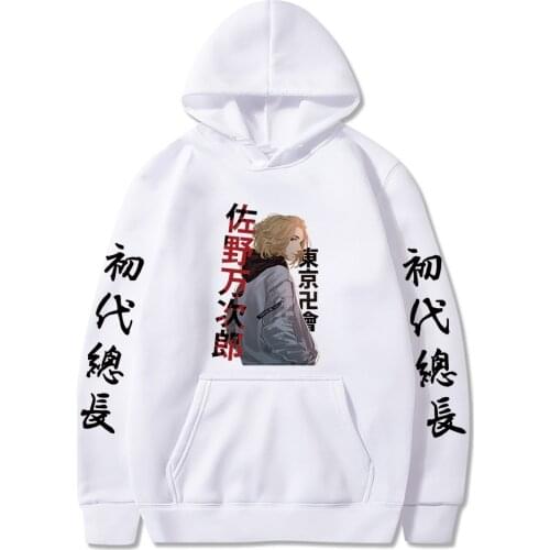 Tokyo Revengers Anime Hoodies Cool Mikey Print Hooded Harajuku Pullover Sweatshirt Fashion Ulzzang Streetwear Unisex