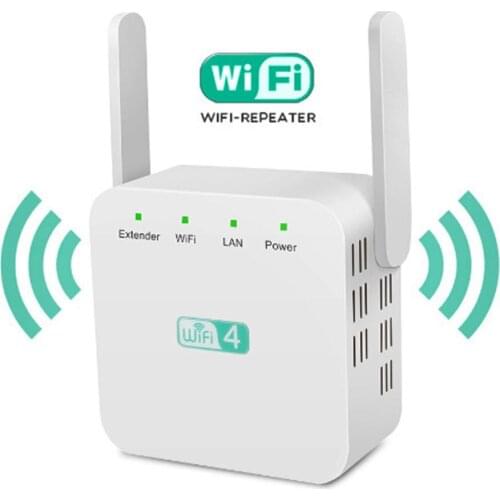 WiFi 300Mbps Amplifier WiFi Router 2 External Antenna Wifi Range Amplifier Wireless speed of up to 300Mbps 2.4 Ghz