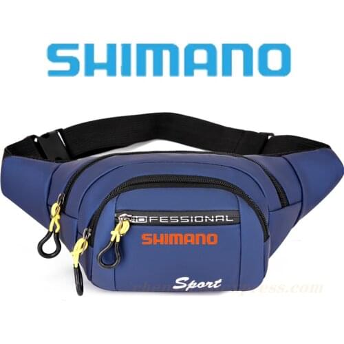 Shimano Waterproof Fishing Waist Belt Bag 2021 New Mens Outdoor Running Sports Belt Bag Cycling and Fishing Pockets