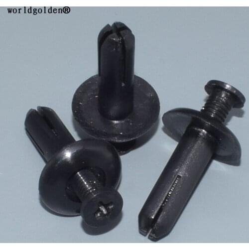 Worldgolden 100pcs auto fasteners Front Bumper & Support Push-Type Retainer for Mitsubishi Eclipse 1994-On MR-138807