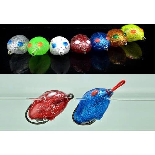 High Catch Ratio Fishing Frog Lure Camel Egg Double Hook Barbed Lures Sankehead Black Fish Real Action
