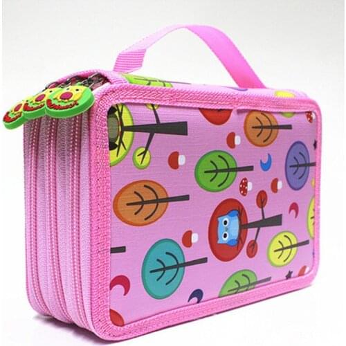 52 Holes Pencil Case School for Boys Girls Penal Pencilcase Kawaii 3 Layers Pen Case Pouch Large Storage Box Staionery Supplies