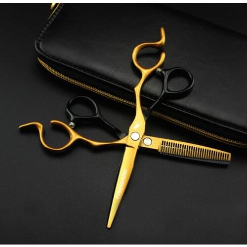 6.0 Salon Hair Cutting Scissors Hairdressing Professional Hair Scissors Thinning Shear Barber Scissors Haircut