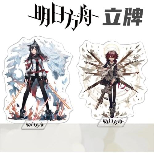 Anime Arknights Acrylic Stand Figure Exusiai Meteorite Amiya Mousse Creativity Desktop Standing Plate Model Toy Gifts