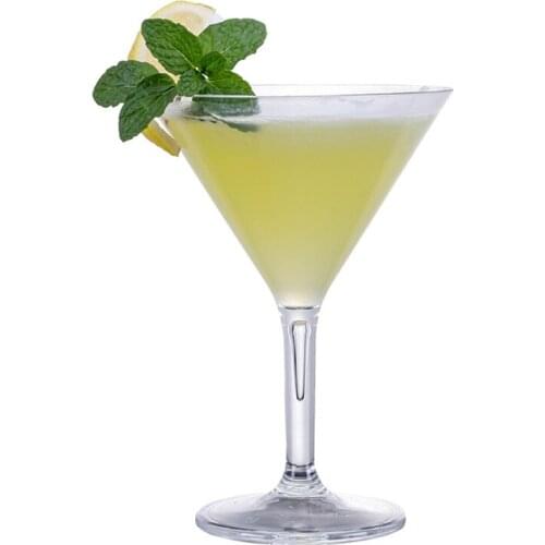 W3JA Martini Glasses for Parties Clear Acrylic Martini Glasses Mini Desserts Cups Clear Acrylic Wine Glasses Cocktail Glasses