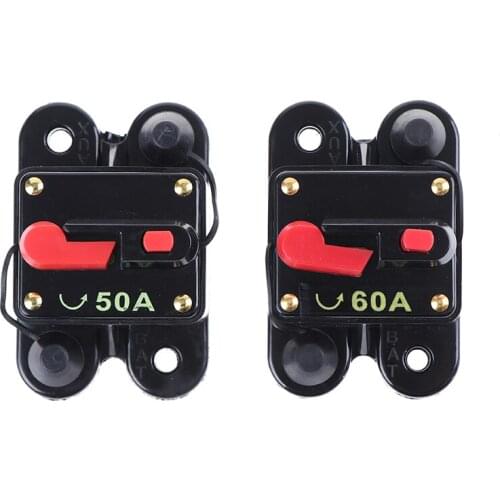 12V 24V DC Home Solar System Waterproof Circuit Breaker Reset Fuse Inverter