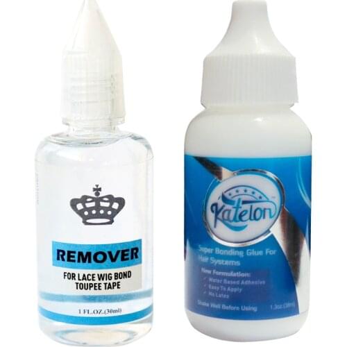 Katelon Wig Glue Lace Wig Bonding Waterproof Wig Adhesive Hair Glue for Wig Toupee and Glue Remover Hair Extension Remover