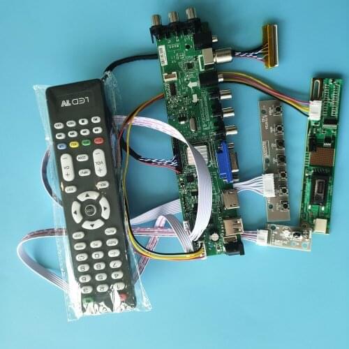 Kit For LP154WU1-TLA2/LP154WU1-TLA6 Controller board TV VGA USB remote 1 CCFL LCD Digital HDMI Panel 30pin 1920X1200 DVB-C DVB-T