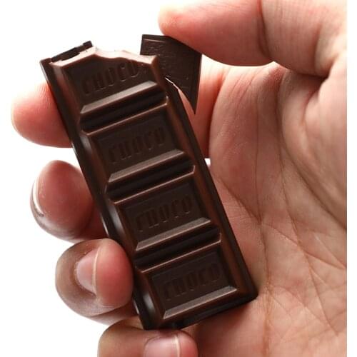 Creative Portable Cigar Cigarette Lighters Chocolate Lighter Butane Gas Lighters Outdoor Smoking Accessories Gadgets For Men