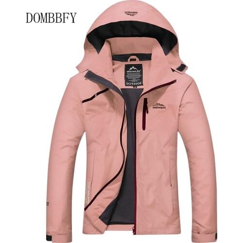 Womens Casual Jacket Hooded Waterproof Coat Breathable Tourism Mountain Windbreaker Jackets Female Outdoor Clothing Sportwear