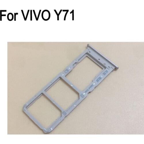 100% Gold SIM Card Tray For VIVO Y71 SD Card Tray SIM Card Holder SIM Card Drawer For VIVO Y 71 Parts For VIVO Y71
