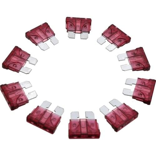Mayitr 10Pcs 40A Medium Car Blade Fuse Coded Standard Blade Fuse 8-32V for Auto Car Truck Wholesale