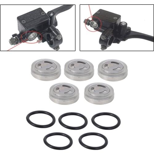 Motorcycle Master Brake front or rear Cylinder Reservoir Sight Glass Dirt Bike Gasket 18mm for Honda Yamaha Kawasaki Harley