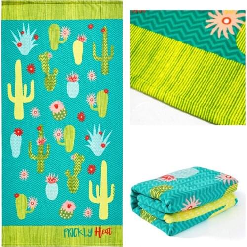 Beach Towel Skin-friendly Fashion Fadeless Polyester Extra Large Bath Towel Soft Water Absorption for Dorm Bathroom Outdoor