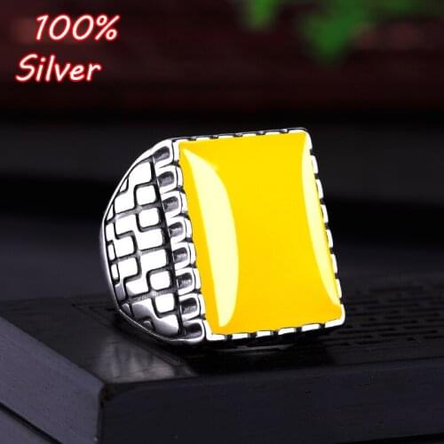 Authentic 100% 925 Sterling Silver Adjustable Blank Ring Base Fit 16.8*21.7mm Glass Cabochons Cameo Settings DIY Jewelry Making