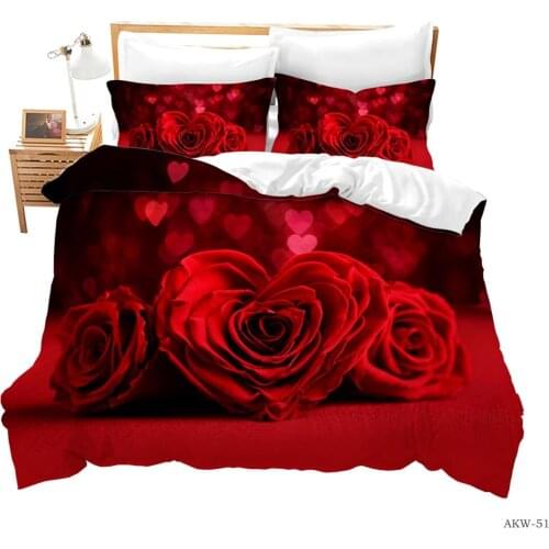 Festive Wedding Room Couple Room Bedding Duvet Cover Pillowcase Single Double Large King Quilt Cover Bedding Set Luxury